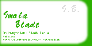 imola bladt business card